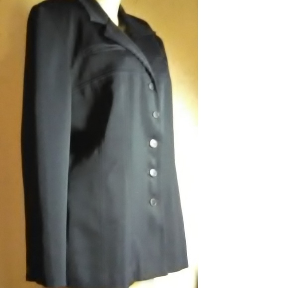 Larry Levine Black Blazer Size 14 - Picture 4 of 5